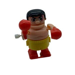 Vtg 1980s Tomy Bumbling Boxing Windup Figure Wind-Up‎ Boxer Toy 3" DOES NOT WORK